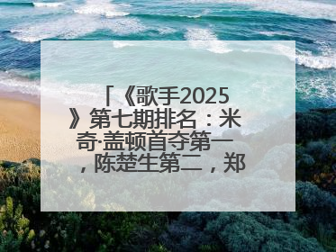 《歌手2025》第七期排名：米奇·盖顿首夺第一，陈楚生第二，郑欣宜将参加下一轮张榜赛