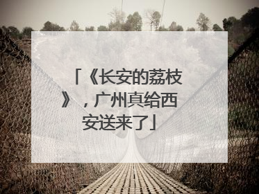 《长安的荔枝》，广州真给西安送来了