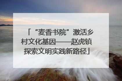 “麦香书院”激活乡村文化基因——赵虎镇探索文明实践新路径