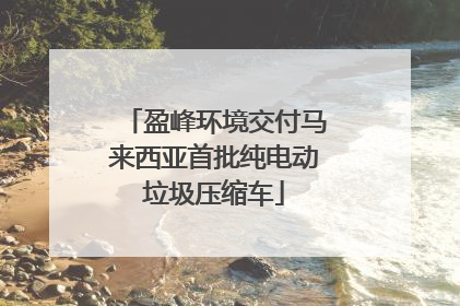 盈峰环境交付马来西亚首批纯电动垃圾压缩车