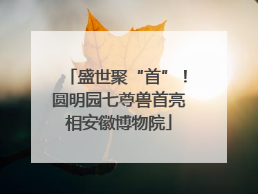 盛世聚“首”！圆明园七尊兽首亮相安徽博物院