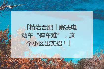 精治合肥丨解决电动车“停车难”，这个小区出实招！