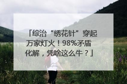 综治“绣花针”穿起万家灯火！98%矛盾化解，凭啥这么牛？