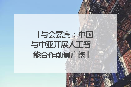 与会嘉宾：中国与中亚开展人工智能合作前景广阔