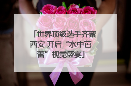 世界顶级选手齐聚西安 开启“水中芭蕾”视觉盛宴