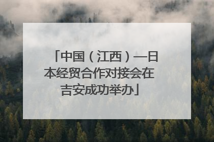 中国（江西）—日本经贸合作对接会在吉安成功举办
