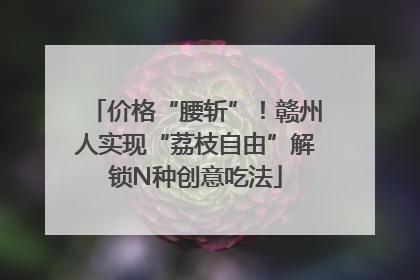 价格“腰斩”！赣州人实现“荔枝自由”解锁N种创意吃法