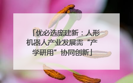 优必选庞建新：人形机器人产业发展需“产学研用”协同创新