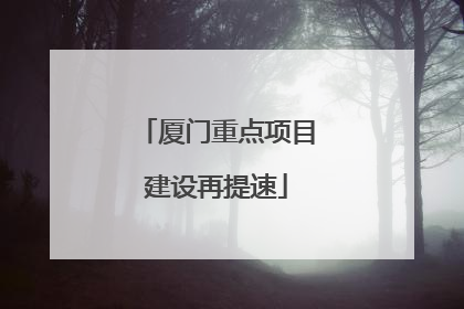 厦门重点项目建设再提速
