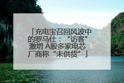 充电宝召回风波中的罗马仕：“访客”激增 A股多家电芯厂商称“未供货”