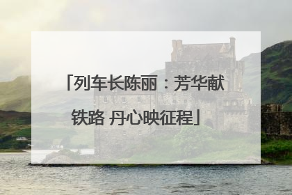 列车长陈丽：芳华献铁路 丹心映征程