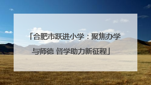 合肥市跃进小学：聚焦办学与师德 督学助力新征程