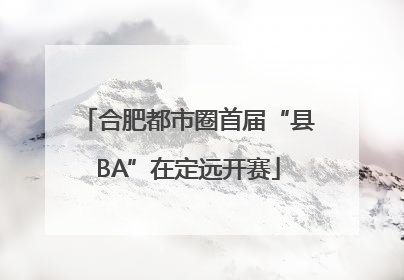 合肥都市圈首届“县BA”在定远开赛