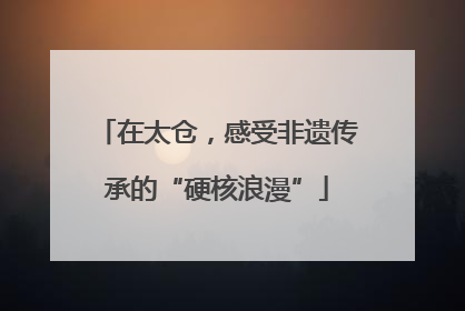 在太仓，感受非遗传承的“硬核浪漫”