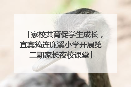 家校共育促学生成长，宜宾筠连廉溪小学开展第三期家长夜校课堂