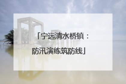 宁远清水桥镇：防汛演练筑防线
