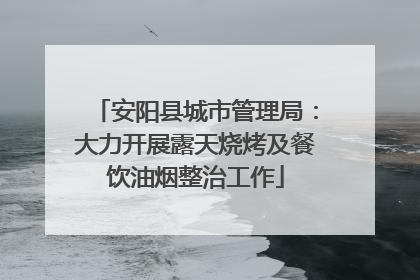 安阳县城市管理局：大力开展露天烧烤及餐饮油烟整治工作