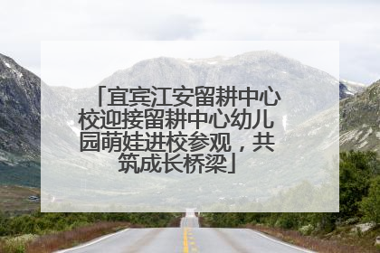 宜宾江安留耕中心校迎接留耕中心幼儿园萌娃进校参观，共筑成长桥梁