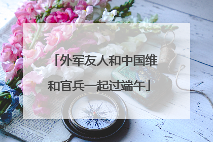 外军友人和中国维和官兵一起过端午