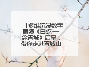 多维沉浸数字展演《白蛇·一念青城》启幕，带你走进青城山的仙侠世界