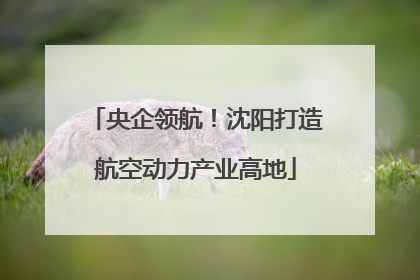央企领航！沈阳打造航空动力产业高地