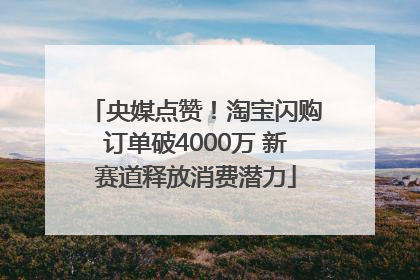 央媒点赞！淘宝闪购订单破4000万 新赛道释放消费潜力