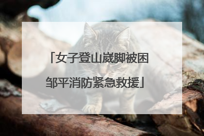 女子登山崴脚被困 邹平消防紧急救援