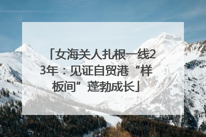 女海关人扎根一线23年：见证自贸港“样板间”蓬勃成长