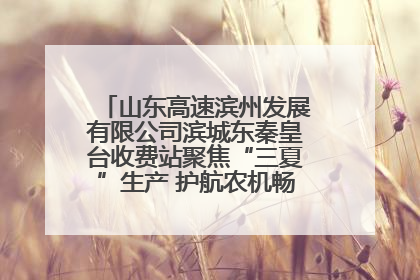 山东高速滨州发展有限公司滨城东秦皇台收费站聚焦“三夏”生产 护航农机畅行“丰收路”