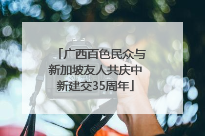 广西百色民众与新加坡友人共庆中新建交35周年