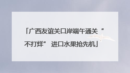 广西友谊关口岸端午通关“不打烊” 进口水果抢先机