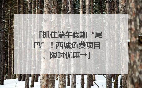 抓住端午假期“尾巴”！西城免费项目、限时优惠→