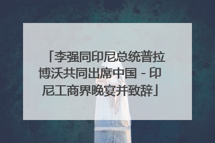 李强同印尼总统普拉博沃共同出席中国－印尼工商界晚宴并致辞