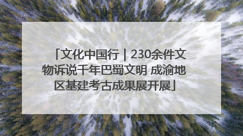 文化中国行｜230余件文物诉说千年巴蜀文明 成渝地区基建考古成果展开展