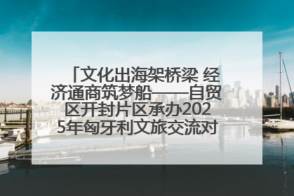 文化出海架桥梁 经济通商筑梦船——自贸区开封片区承办2025年匈牙利文旅交流对接活动专场
