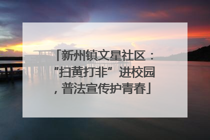 新州镇文星社区：“扫黄打非”进校园，普法宣传护青春