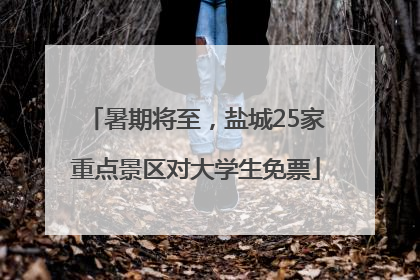 暑期将至，盐城25家重点景区对大学生免票