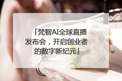 梵智AI全球直播发布会，开启创业者的数字新纪元