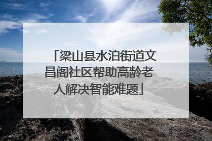 梁山县水泊街道文昌阁社区帮助高龄老人解决智能难题