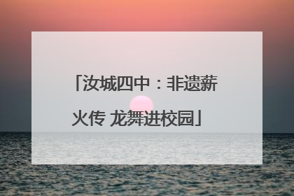 汝城四中：非遗薪火传 龙舞进校园