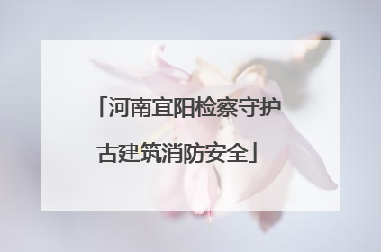 河南宜阳检察守护古建筑消防安全