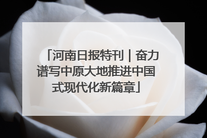 河南日报特刊｜奋力谱写中原大地推进中国式现代化新篇章