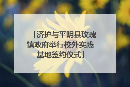 济护与平阴县玫瑰镇政府举行校外实践基地签约仪式