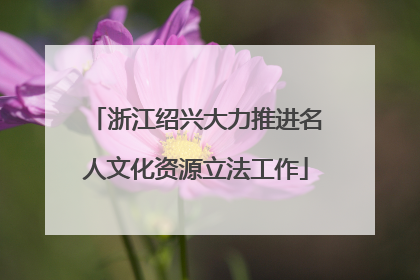 浙江绍兴大力推进名人文化资源立法工作