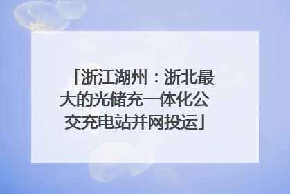 浙江湖州：浙北最大的光储充一体化公交充电站并网投运
