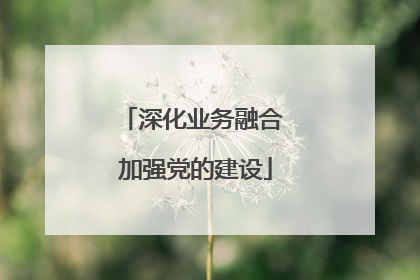 深化业务融合 加强党的建设