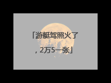 游艇驾照火了，2万5一张