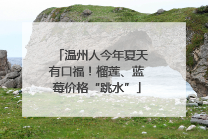 温州人今年夏天有口福！榴莲、蓝莓价格“跳水”