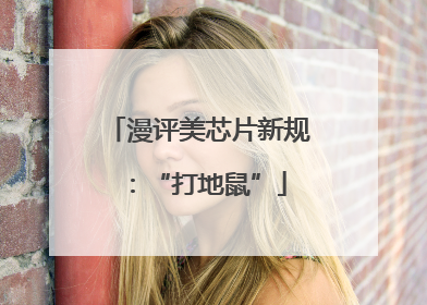 漫评美芯片新规：“打地鼠”