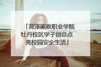 菏泽家政职业学院牡丹校区学子创意点亮校园安全生活